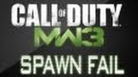 MW3 Spawn Fail @InfintyWard Why you no fix your game?