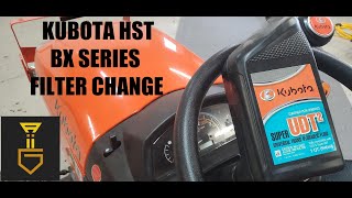 Fastest how to change Kubota HST filter BX series 2380