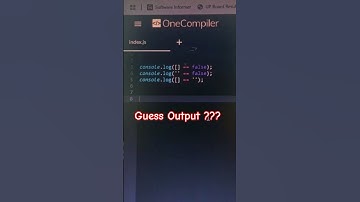 Javascript Interview Question Day 1 – Type Coercion ! Guess Output #shorts #javascript #ytshorts #yt