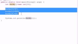 Java Programming Tutorial 27 Introduction to Arrays
