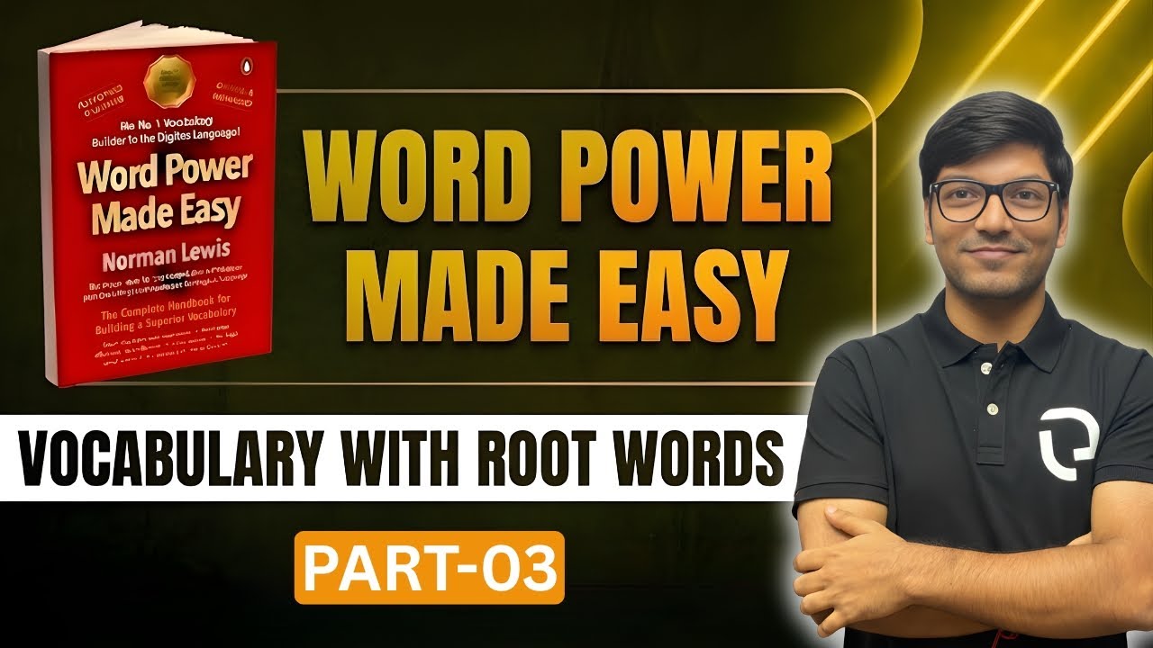 Word Power Made Easy | (Part 3) | Vocabulary for Law Entrance Exams | JMI, MHCET, AMU & CUET
