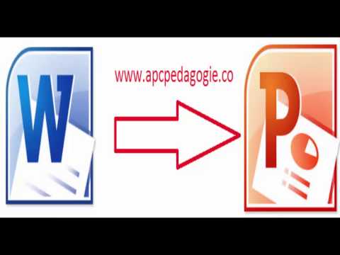 Convertir un document Word en PowerPoint