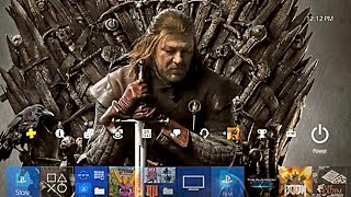 How to GET CUSTOM GAMES OF THRONES PS4 THEME & WALLPAPER!