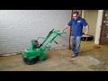 How to remove carpet glue from concrete.