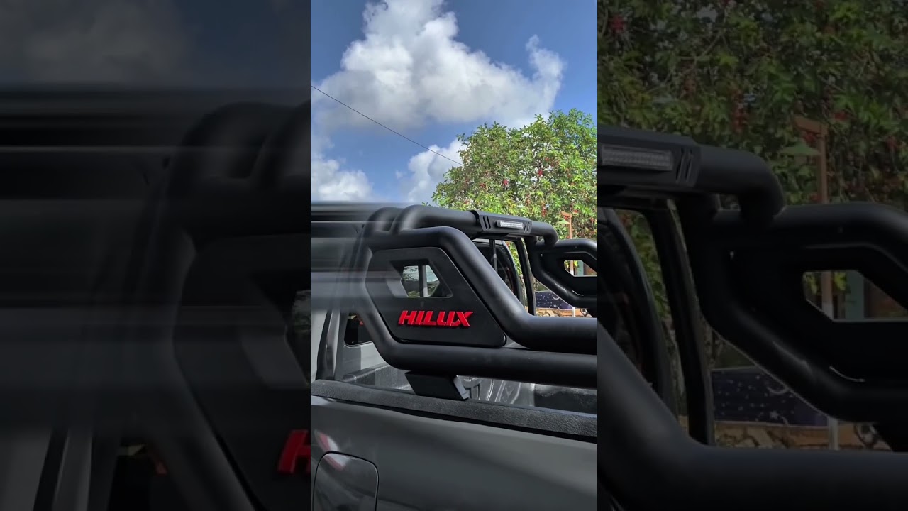 Hilux double cabin + roll bar hand made. Komodo gt radial 