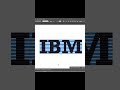 IBM in Adobe Illustrator | IT Logo | S Graphic Design #shorts