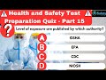 Health and Safety Test Preparation MCQs | Part 15