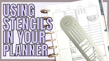 USING STENCILS IN YOUR PLANNER | FUNCTIONAL PLANNING | PLANNER TIP DAY 5