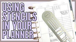 using stencils in your planner | functional planning | planner tip day 5