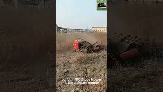 best price wireless radio control track mower made in China #mower #xcavator #farming #lawnmower