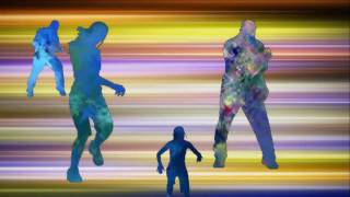 Футаж Танцы на анимированном фоне