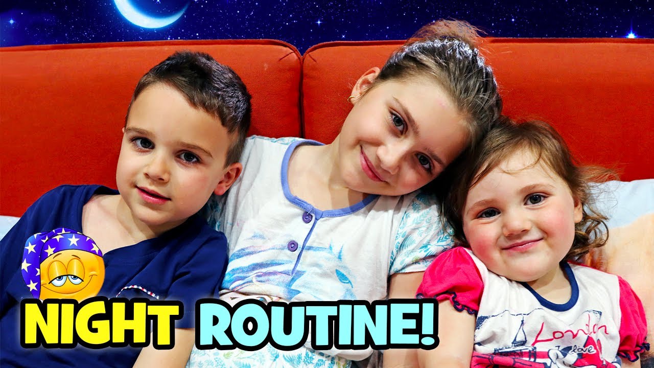 La mia NIGHT ROUTINE... che fatica con CAMILLA e MATTEO!