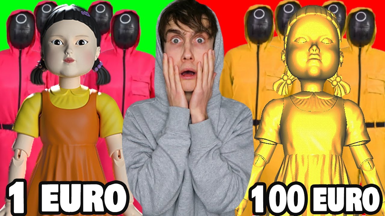 1€ Squid Game VS 100€ Squid Game