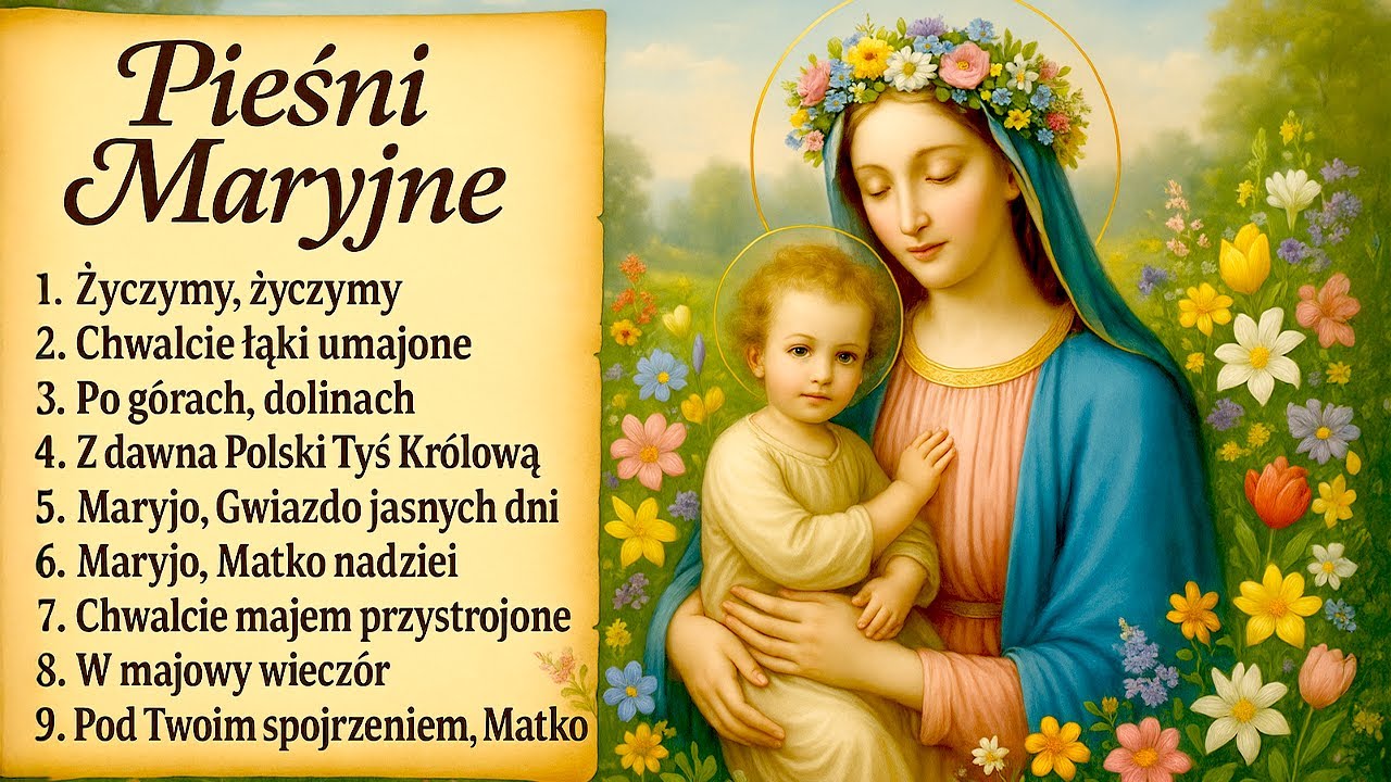 Maryjne Pieśni na Lipiec 2025 - Piękna Składanka do Codziennego Słuchania