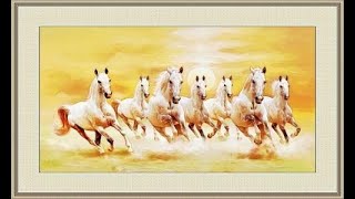 7 running horses painting vastu direction । ७ घोडाको शक्त्ती । #SHORTS