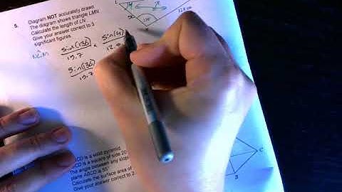 Sine cosine Rule part 2