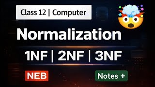 Normalization in DBMS | Class 12 Computer Science | 1NF, 2NF, 3NF | NEB