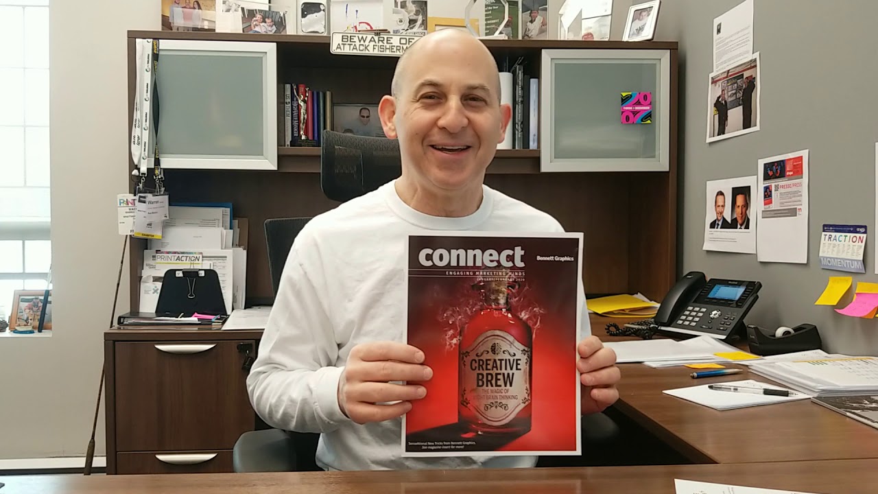 Bennett Graphics self promotion "Connect Magazine"