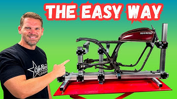 BUILDING The ULTIMATE Motorcycle FRAME JIG!!!  - CAFE RACER BUILD