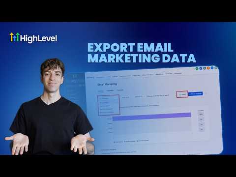 How To Export Email Data in HighLevel