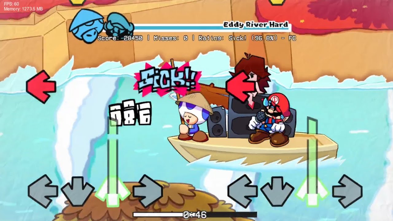 Friday Night Funkin' THE ORIGAMI KING v.2.0 - Eddy River (FC)