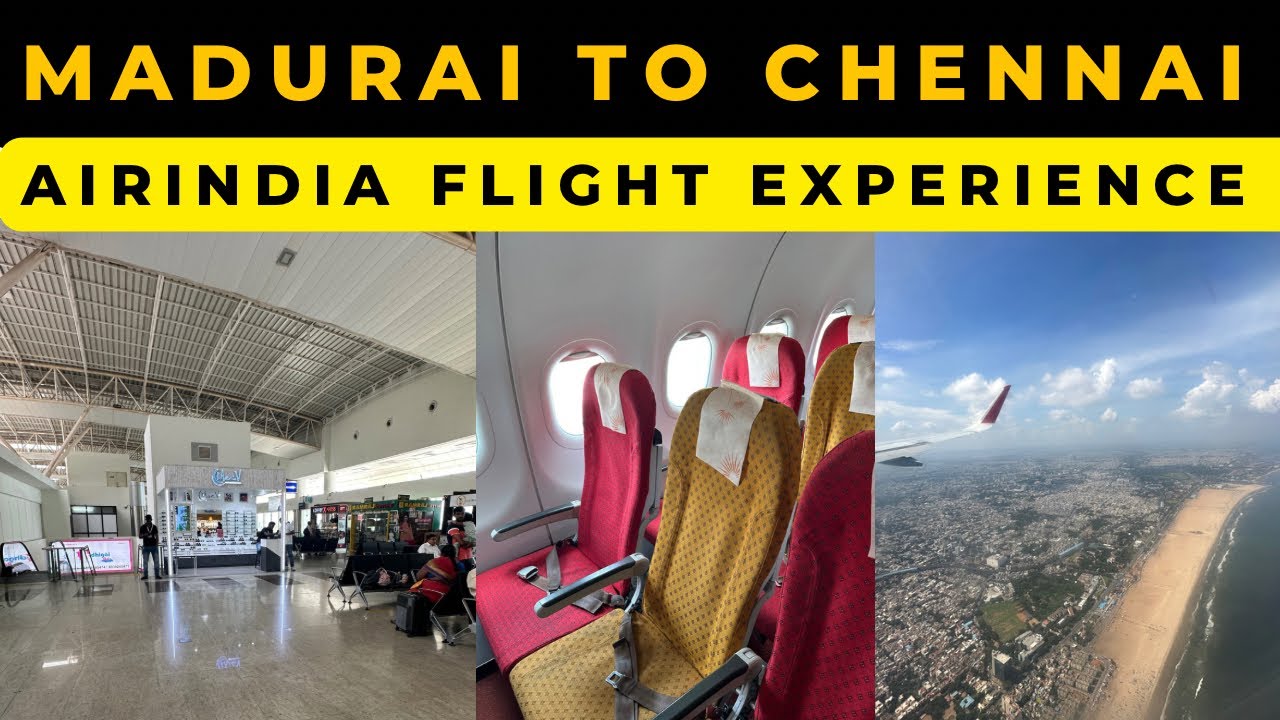 Madurai to Chennai Airindia Flight Experience | Trip report |