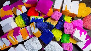 Dyed Chalk with Varied Textures | Multiple Relaxing Ways | Soothing ASMR