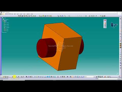CATIA COMMAND BOOLEAN OPERATION, INTERSECT, UNION TRIM LECTURE-58