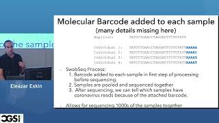 Eleazar Eskin | Swab-Seq: COVID-19 Testing leveraging Computational Genomics and Genom...| CGSI 2022