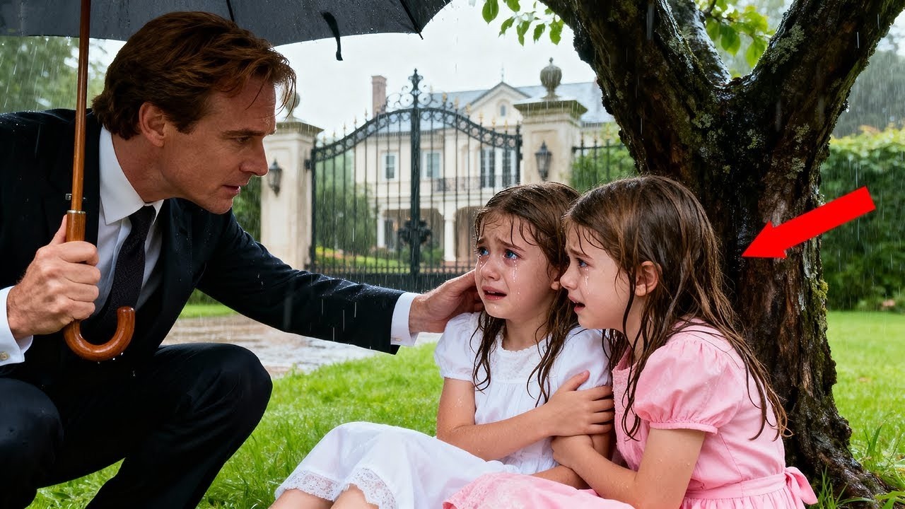 Milyoner Eve Erken Döndü — İkiz Kızlarını Yağmur Altında Terk Edilmiş Buldu