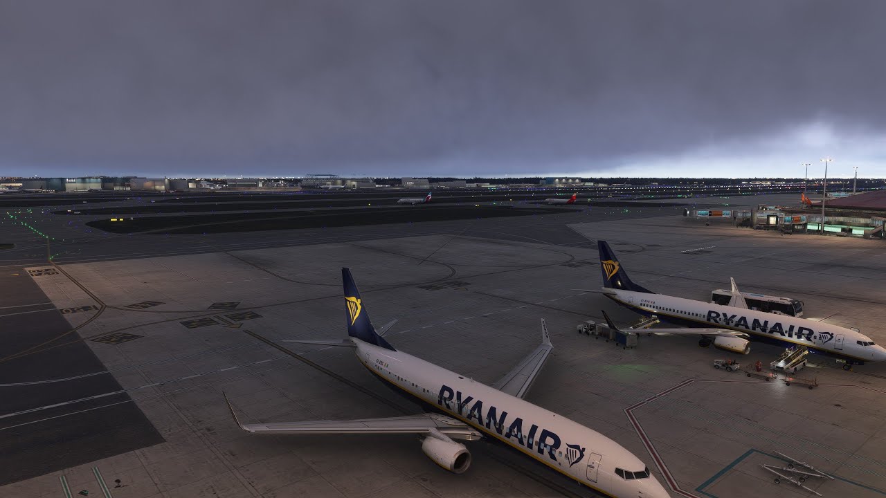 MSFS2024 PMDG 737 Ryan air 1192 landing at Touluse i France