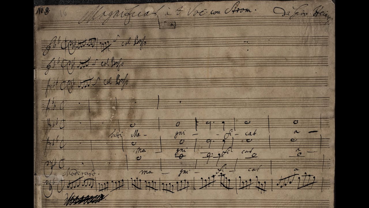 Johann David Heinichen - Magnificat in B-flat major, S.93 {Autograph score}