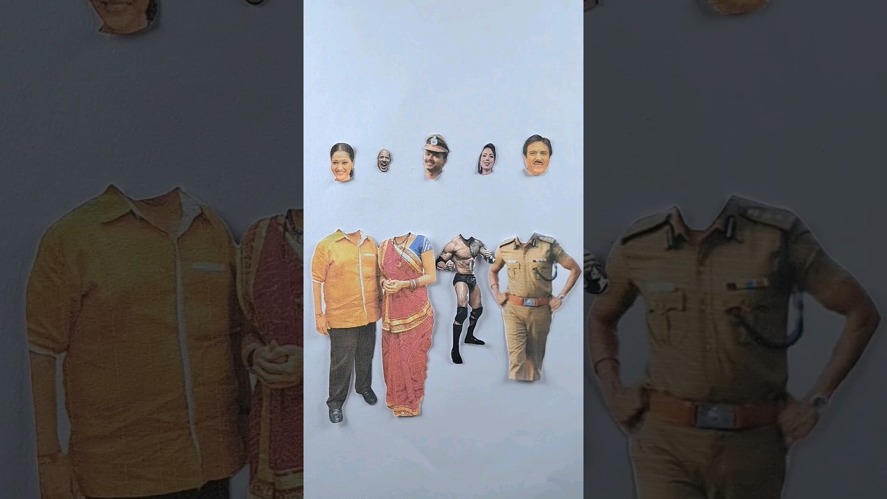 Jethalal ❤️ The Rock 😎 Joseph Vijay 💜 Daya bhabhi wrong head challenge 🔥😜 