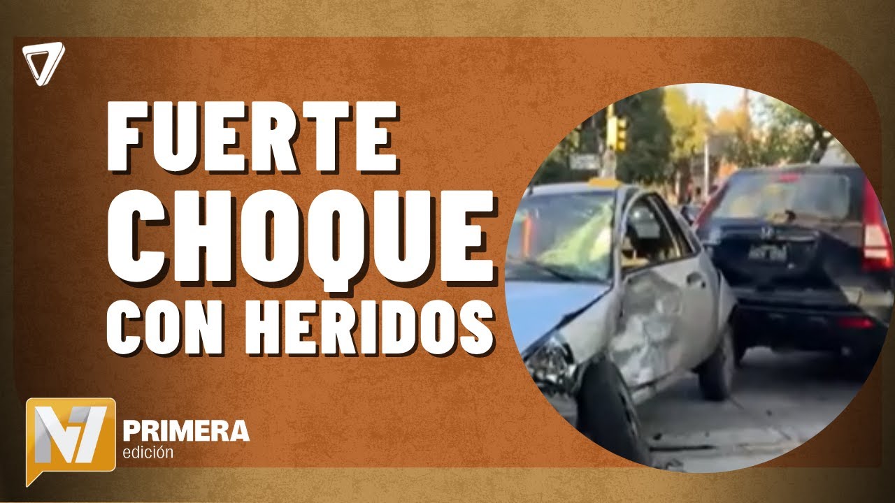 URGENTE: ocurrió un FUERTE choque entre dos AUTOS y hay HERIDOS - YouTube