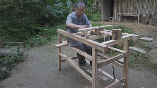 Grandpa Amu uses wood to make a magical lathe. Without electricity, he can do many beautiful crafts.