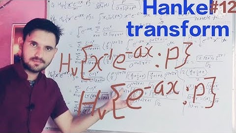 Hankel transform of a function//a question of Hankel transform//by Sonu Choudhary