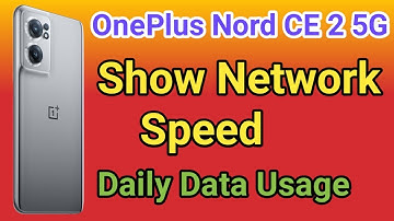 OnePlus Nord CE 2 5G Show Daily Data Usage kaise kare | How To Show Daily Data Usage Setting In CE2