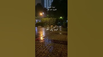 يَا أَيُّهَا الَّذِينَ كَفَرُوا لَا تَعْتَذِرُوا الْيَوْمَ ۖ |القارئ احمد خضر #احمد_خضر #قرآن #قرأن