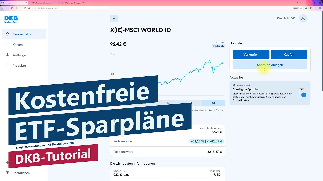 DKB Broker: Kostenfreie ETF-Sparpläne einrichten – über 450 ETFs ohne  Orderentgelt