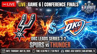 NBA LIVE! Oklahoma City THUNDER vs San Antonio SPURS LIVE FULL GAME 6 | NBA PLAYOFFS | May 28, 2026