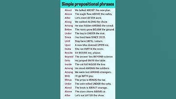 Prepositional Phrases #english #practice #✅💯