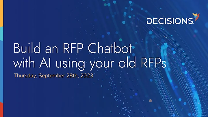 Build an RFP Chatbot with AI Using Your Old RFPs