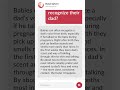 When do newborns recognize their dad?