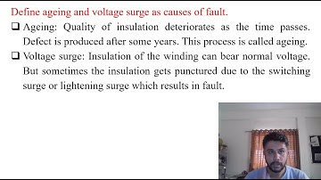 SGP Video short on Define ageing and voltage surge as causes of fault in English