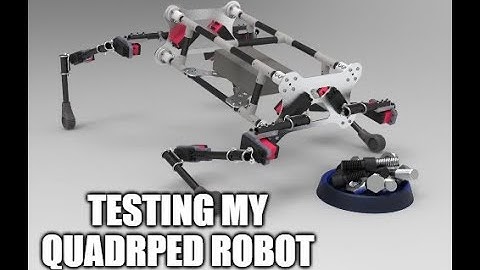 Testing my Quadruped Robot for the first time