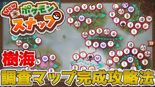 【New ポケモンスナップ】樹海の調査マップ完成攻略法を解説します