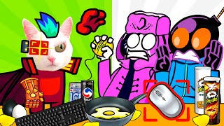 Ruv Vs Whitty Battle And Mukbang Cute Kitten Friday Night Funkin Logic Animation Mukbang Gametik