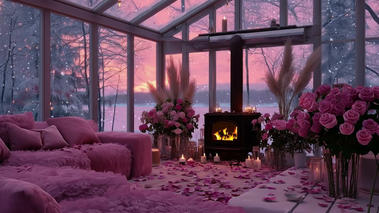 Valentine’s Greenhouse 🎹 Relaxing Piano & Rain for Deep Sleep, Stress Relief and Pure Midnight Peace