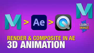 Rendering in Autodesk Maya 2022 & Compositing in Adobe After Effects. Beginner Tutorial.