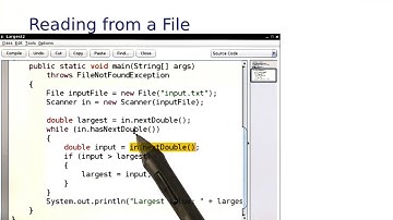 Reading from File - Intro to Java Programming